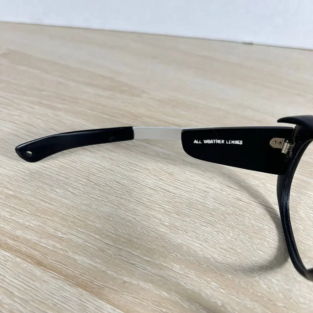 Vintage Japan Oculens Oversized Sunglasses Frames ONLY Matte Black 60-16-146